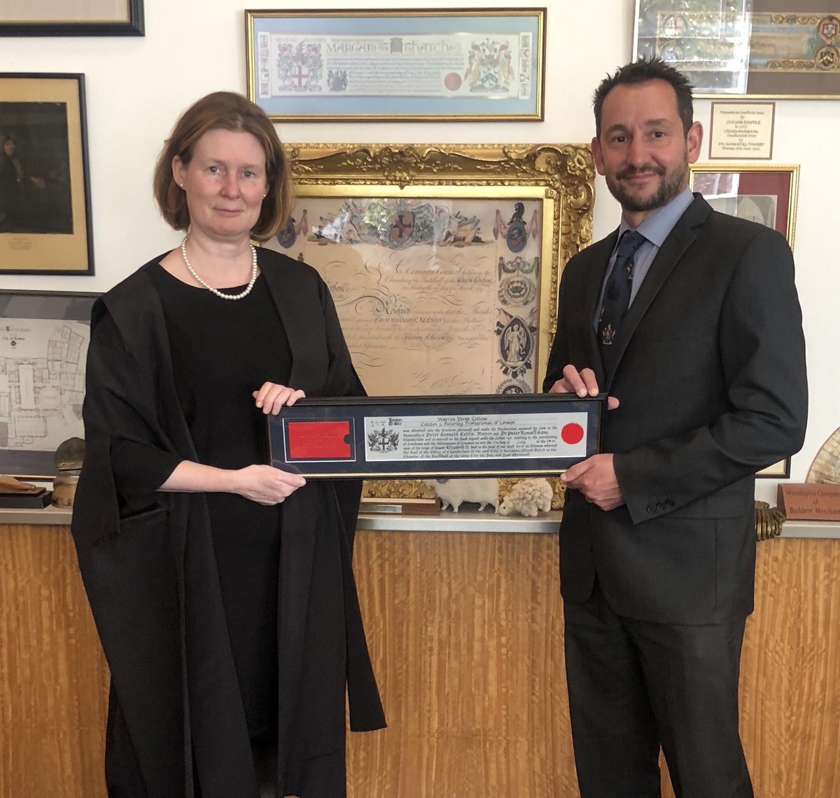 In the city today to become a Freeman Of The City Of London! #cityoflondon #freeman #wcosp