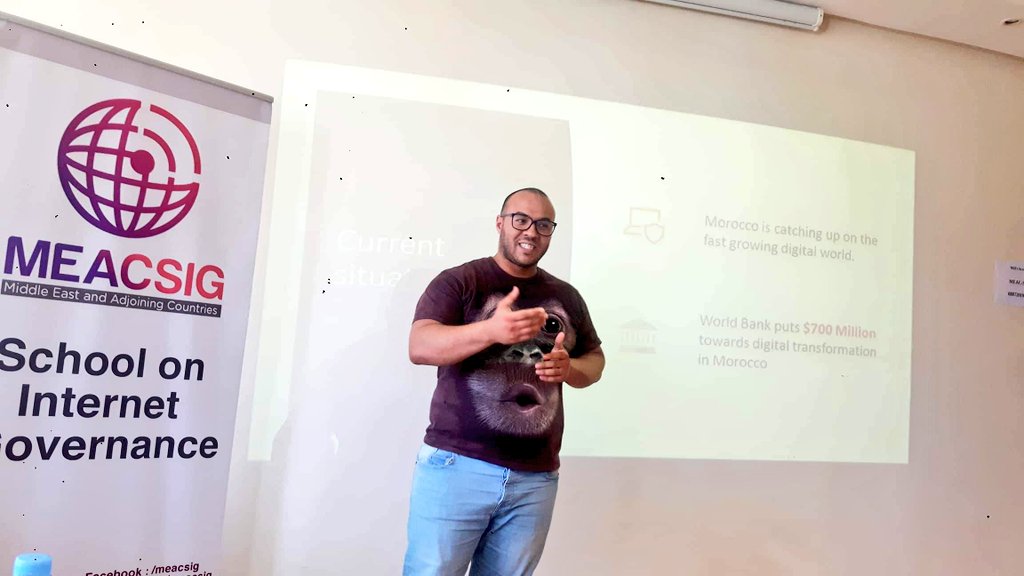 meacsig's tweet photo. Kicking off the afternoon sessions  with @SalamYam discussing the state of infrastructure Development in the Region IXPs readiness for emerging Technologies ( loT , AI) And with 
Hamza Aboulfeth Discussing Internet Entrepreneurship in the Region https://t.co/9MSmMOCPbA