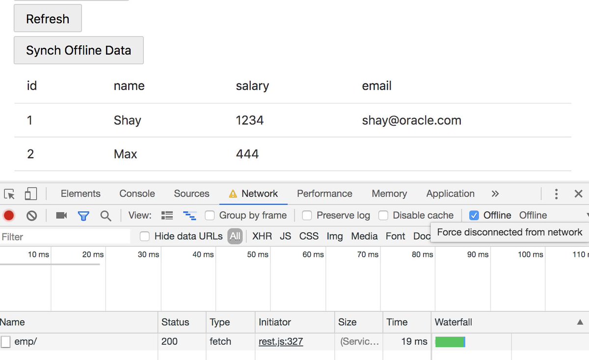 oracledevtools's tweet image. Oracle Visual Builder apps can work offline too. Check out this how-to demo to learn how to leverage #OracleJET offline persistence in #OracleVB ora.cl/f0jh4