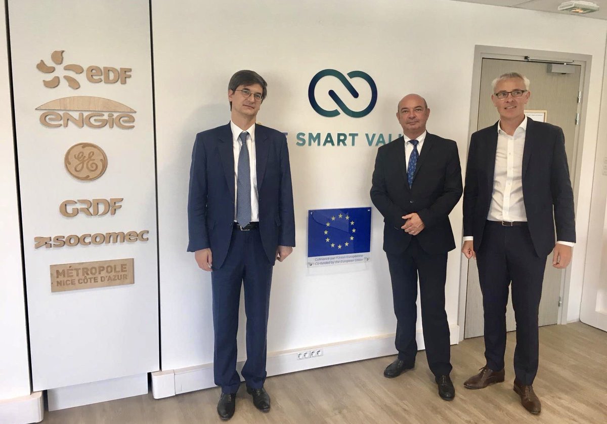 GRDF's tweet image. Visite de @SauvageEdouard, Directeur Géneral #GRDF, au showroom @NiceSmartValley à Nice.
#Energy #SectorCoupling #Smartgrid #Innovation #Stockage @InterFlex_H2020 @EU_H2020