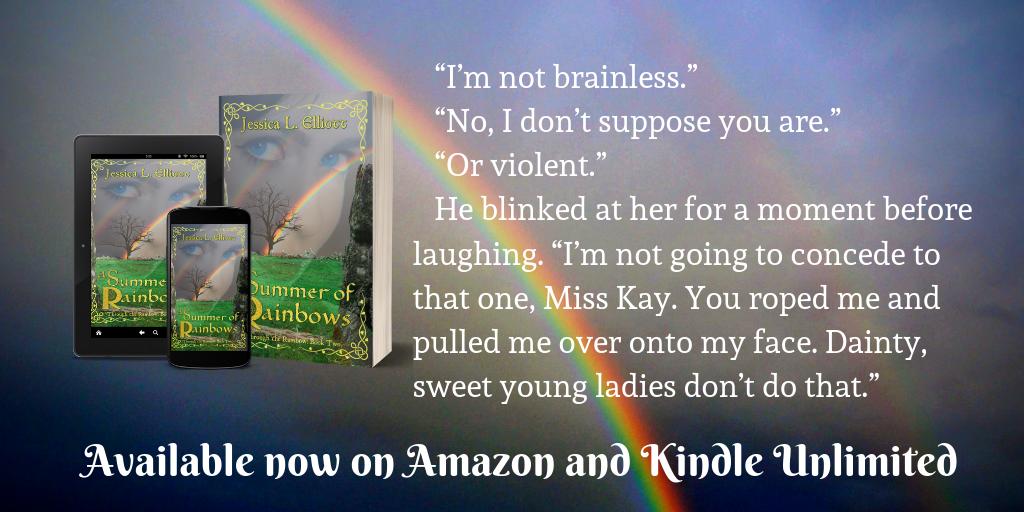 Jess_L_Elliott's tweet photo. #NewRelease today! 
Leprechauns, unicorns, a missing queen, and a magic harp await in A Summer of Rainbows.
#ReadFoF #CleanIndieReads
https://t.co/5vAT8nBdRk https://t.co/GS1Qfq6pKl