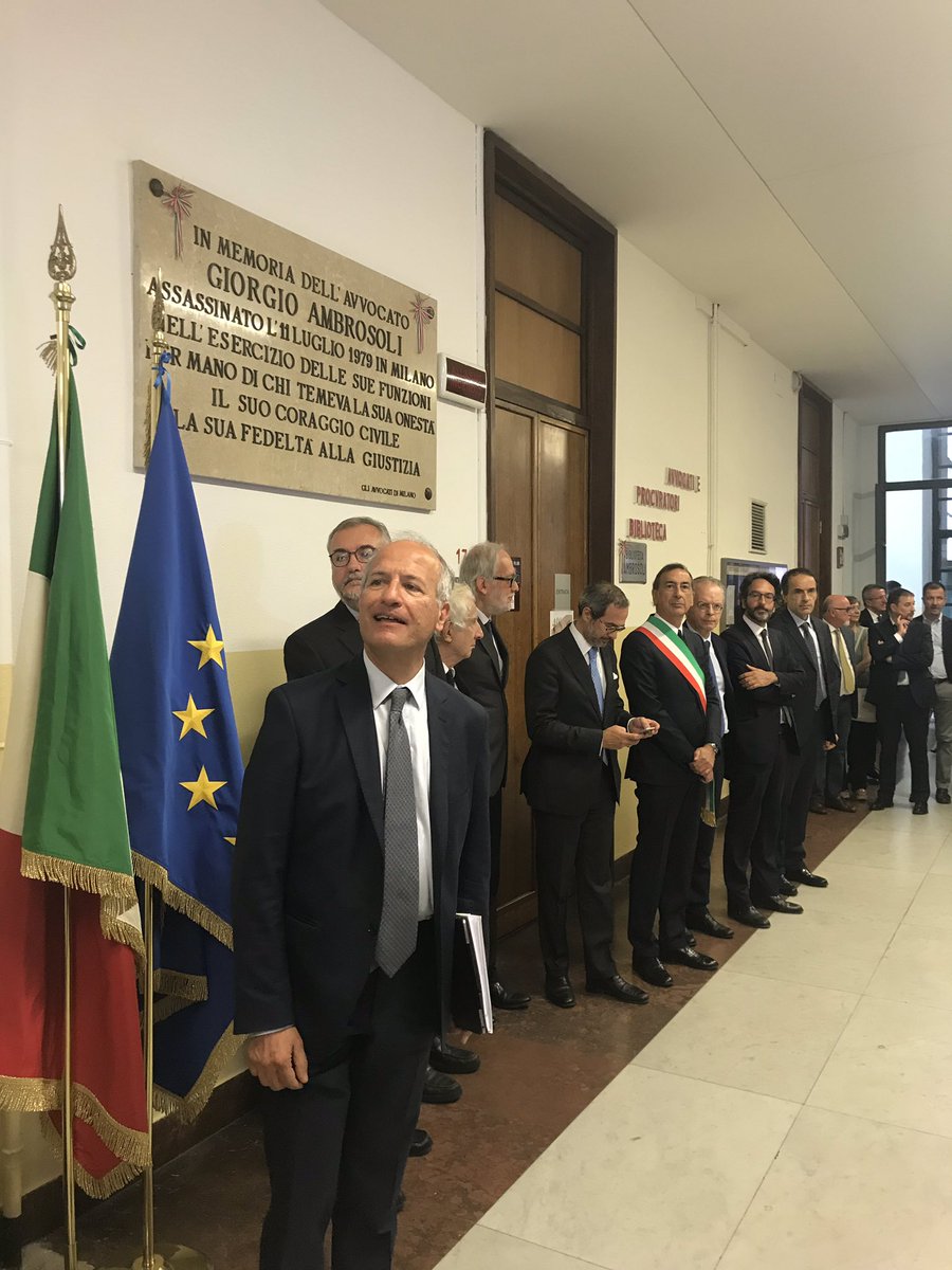 Moved event of commemoration in Milan Justice Palace for the Collegue  lawer Giorgio Ambrosoli 🙏<a href="/OrdineAvvMilano/">Ordine Avvocati MI</a> <a href="/Vininardo/">Vinicio Nardo</a> <a href="/ComuneMI/">Comune di Milano</a> <a href="/BeppeSala/">Beppe Sala</a> <a href="/LaStampa/">La Stampa</a> <a href="/paolocolonnello/">xxx</a> <a href="/corrieremilano/">Corriere Milano</a> <a href="/fattoquotidiano/">Il Fatto Quotidiano</a> <a href="/m_triglia/">monica triglia</a> <a href="/myriamdefilippi/">myriam defilippi</a>