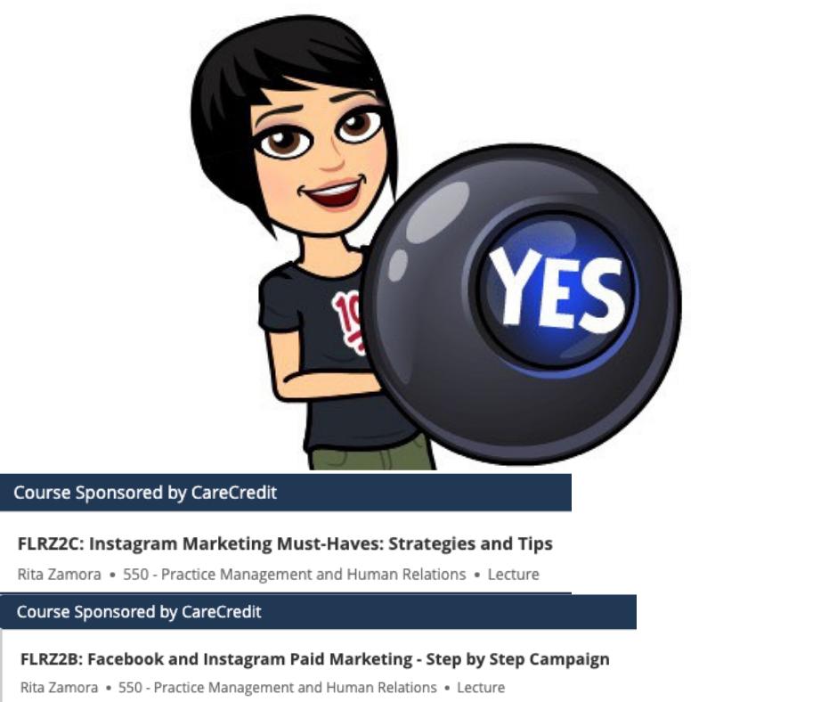 ritazamora's tweet photo. Need social media marketing help? I got you! 👊 Join us at @AGDdentist Annual Meeting next week! 

I'm presenting four different social media courses, PLUS BONUS BOOK SIGNING @CareCredit Booth #426 where a limited number of my books will be given away! 📚🙌🎉 

#AGD2019 https://t.co/JM6N6Qef8N