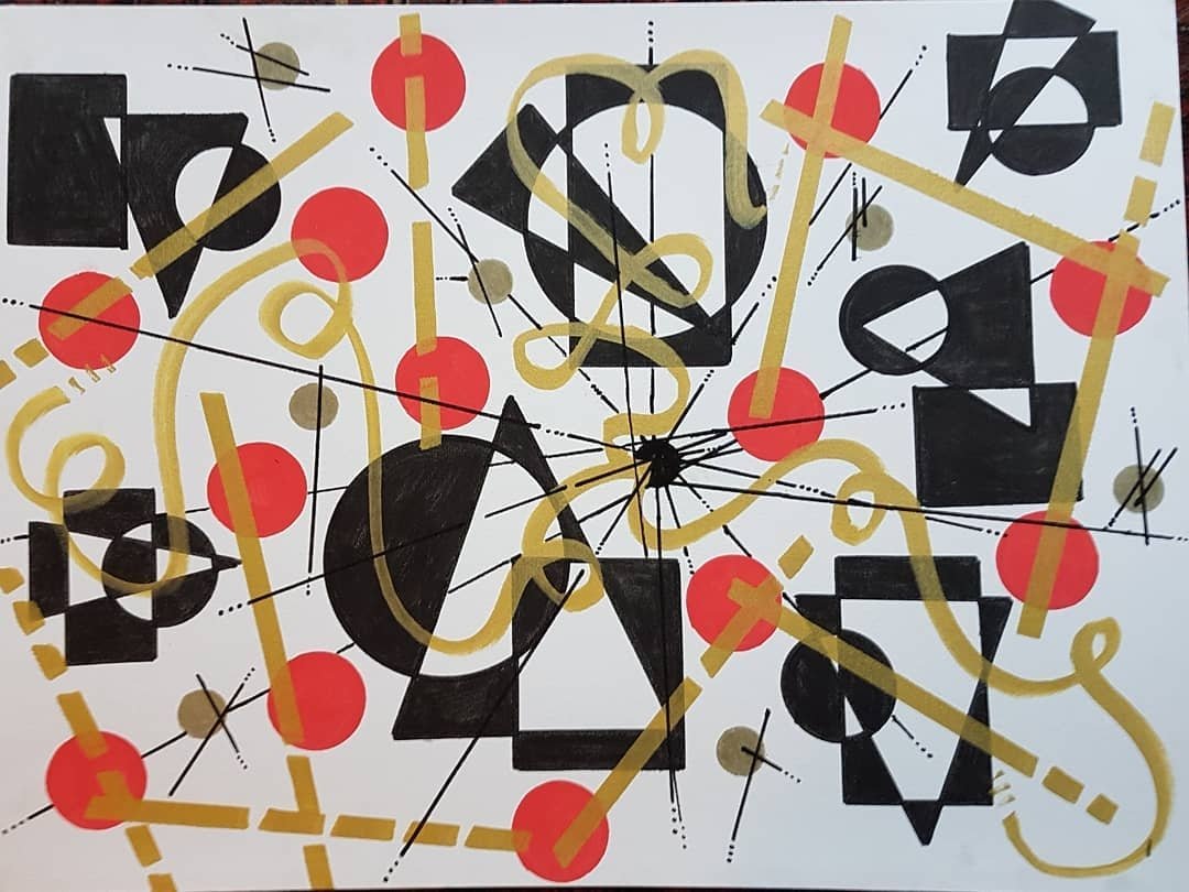 artistSheffield's tweet photo. "Point of Singularity" (84x60cm, acrylic) #pointofsingularity #particlephysics #cosmology #astronomy #physics #briancoxlive #jimalkalili #generalrelativity #QuantumMechanics #mathematics #theoreticalphysics #quantumpapers #BoomScience https://t.co/uroU9H979Y