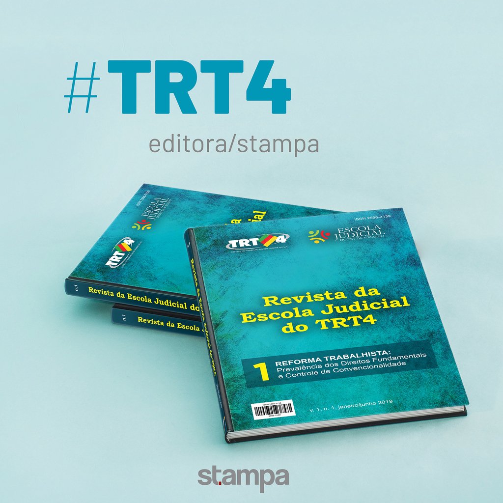 stampacom's tweet photo. O fascículo 1 da Revista da Escola Judicial do TRT4 já está pronto! A publicação traz artigos inéditos sobre o tema “Reforma Trabalhista: Prevalência dos Direitos Fundamentais e Controle de Convencionalidade”. 
Trabalho especial do #TimeStampa do projeto gráfico à distribuição! https://t.co/J6gpSb66p9