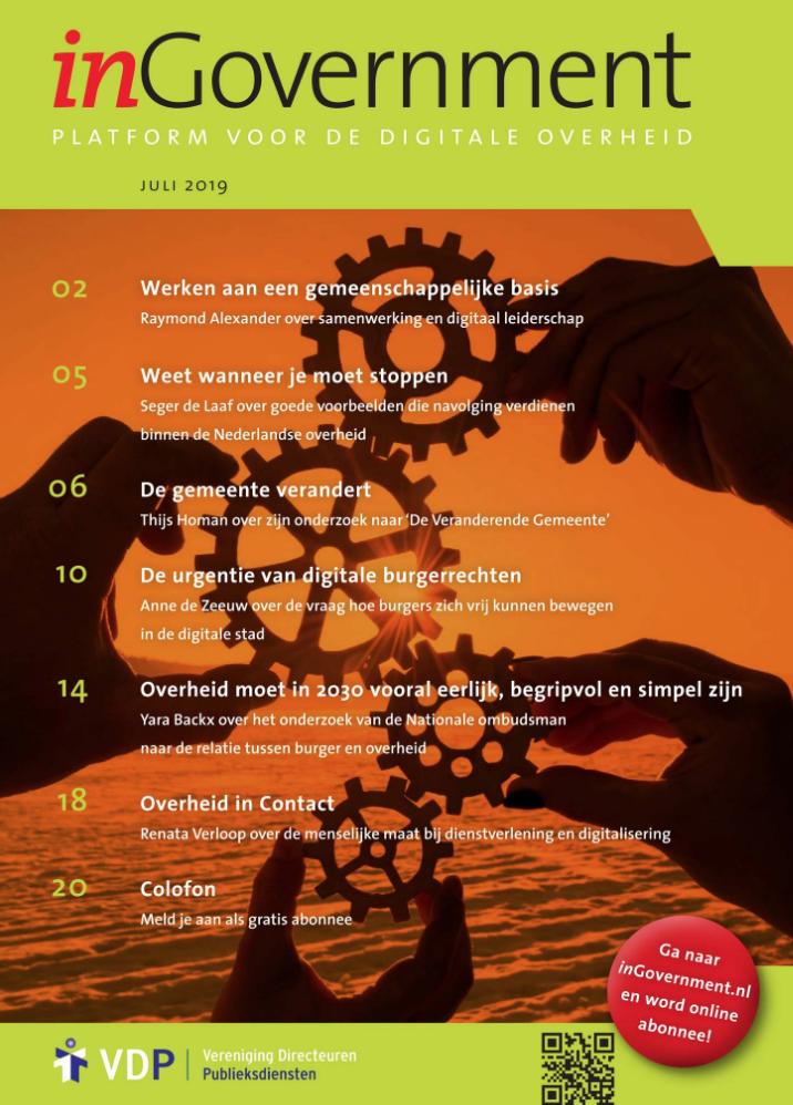 PATS! BOEM!
De juli-editie van inGovernment staat online.
Met interessante artikelen van @RJE_Alexander, <a href="/ThijsICMHoman/">Thijs Homan</a>, <a href="/Annedzeeuw/">Anne de Zeeuw</a>, @SegerdeLaaf, @nat_ombudsman, <a href="/BLINGprojectNSR/">BLINGproject</a>  en @renataverloop 
Lees 'em hier!
lnkd.in/dxZjvTE