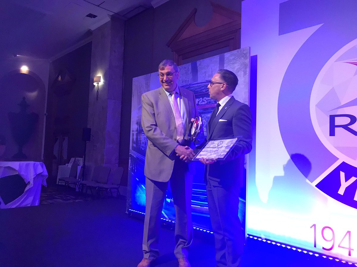 RHANews's tweet photo. Lifetime Achievement Award goes to Jim French - very well deserved. Thanks for all your service, Jim #RHAAnnualLunch #RHA75 https://t.co/BkGyhHhBuE