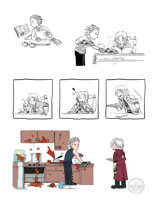 Cooking Brother.
#DMC  #DMC5 #DevilMayCry5 #Dante #Vergil 