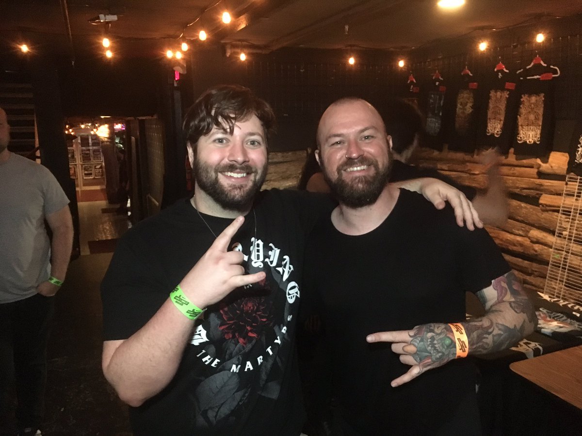 iYoungGun's tweet photo. Hailed all the science last night with @Allegaeon’s very own @AllHailRiley! I’d say this man has the voice of a god, but I think it’d be more apt to call him a machine! Amazing show. 1.618/1.618
#allhailscience #atx https://t.co/DXhfkKtwUs