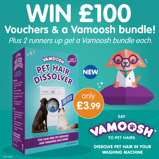 bmstores's tweet photo. 🐱 #COMPETITION TIME 🐶

We've teamed up with @VamooshCleans to giveaway £100 worth of B&amp;M vouchers PLUS a Vamoosh bundle to ONE lucky winner! TWO runners-up #WIN a bundle each, too!

For your chance to WIN, FOLLOW, RT &amp; COMMENT the name of your pet!

Competition ends 9am 18/7/19 https://t.co/Tms3WAinKx