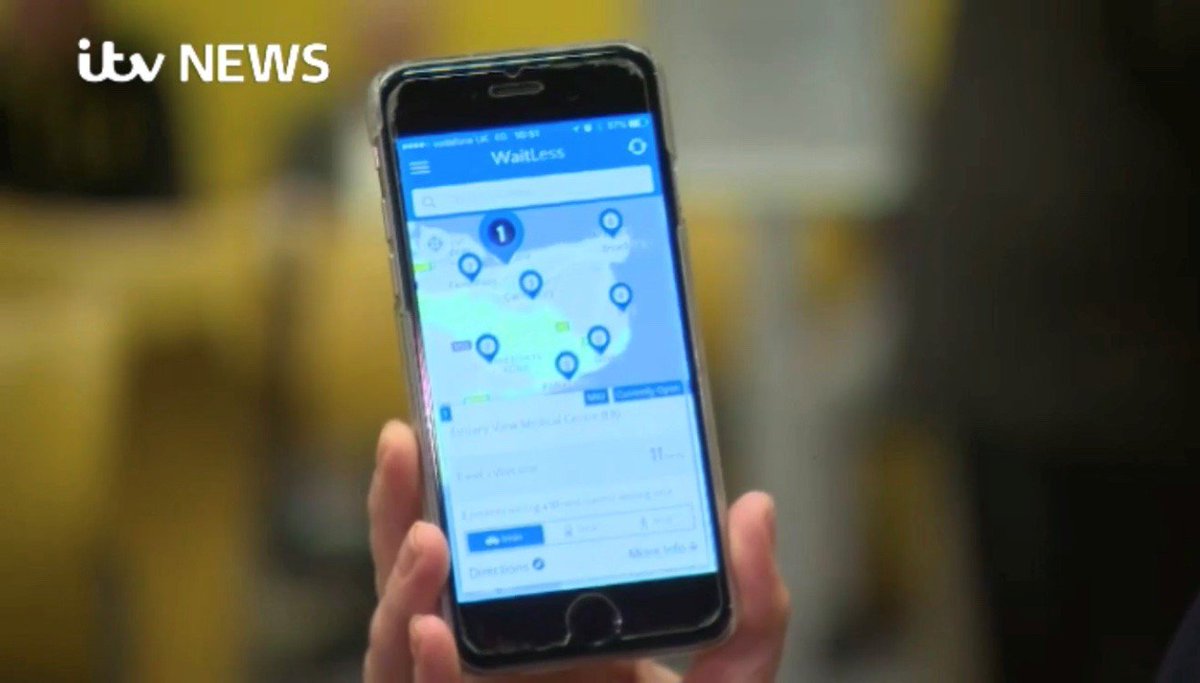 ShrewdWaitLess's tweet photo. Some great footage from a previous #itvnews segment showcasing our amazing patient empowerment app #WaitLess in Kent. Have you downloaded it yet?
#emergencydepartment #EmergencyMedicine #digitalhealth #PatientExperience #PatientCare
https://t.co/qefTeSULih https://t.co/sg2QpO1amP