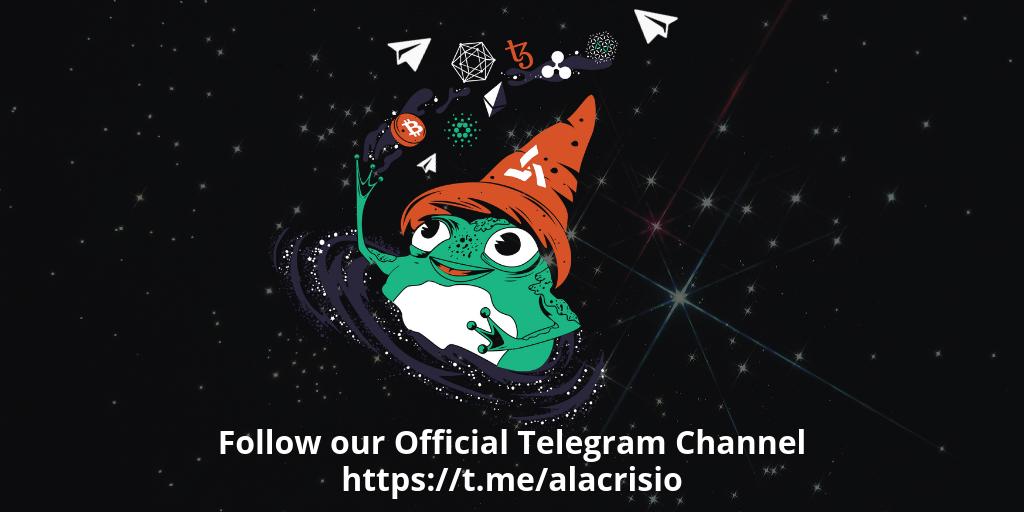 Join our official Telegram channel! For announcements about Alacris and talk to us about our tech, follow us: bit.ly/2xKlrws