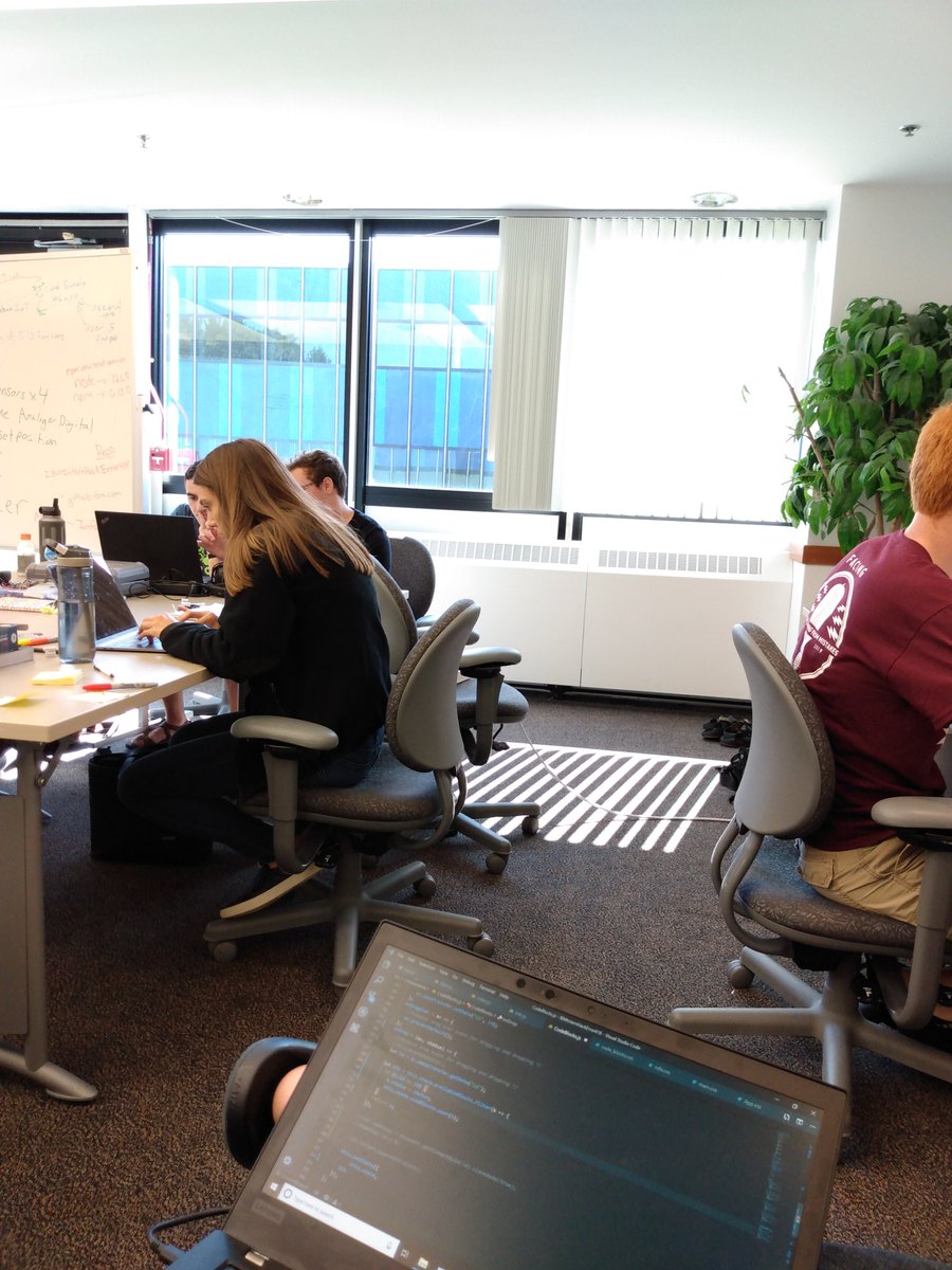 DawsonRosell's tweet photo. Day 2. Trying to deploy test apps to the cloud, make a functional UI, and much more! #IBMInternHack19 #hackathon #TeamError418 https://t.co/jmk0SYR6M3
