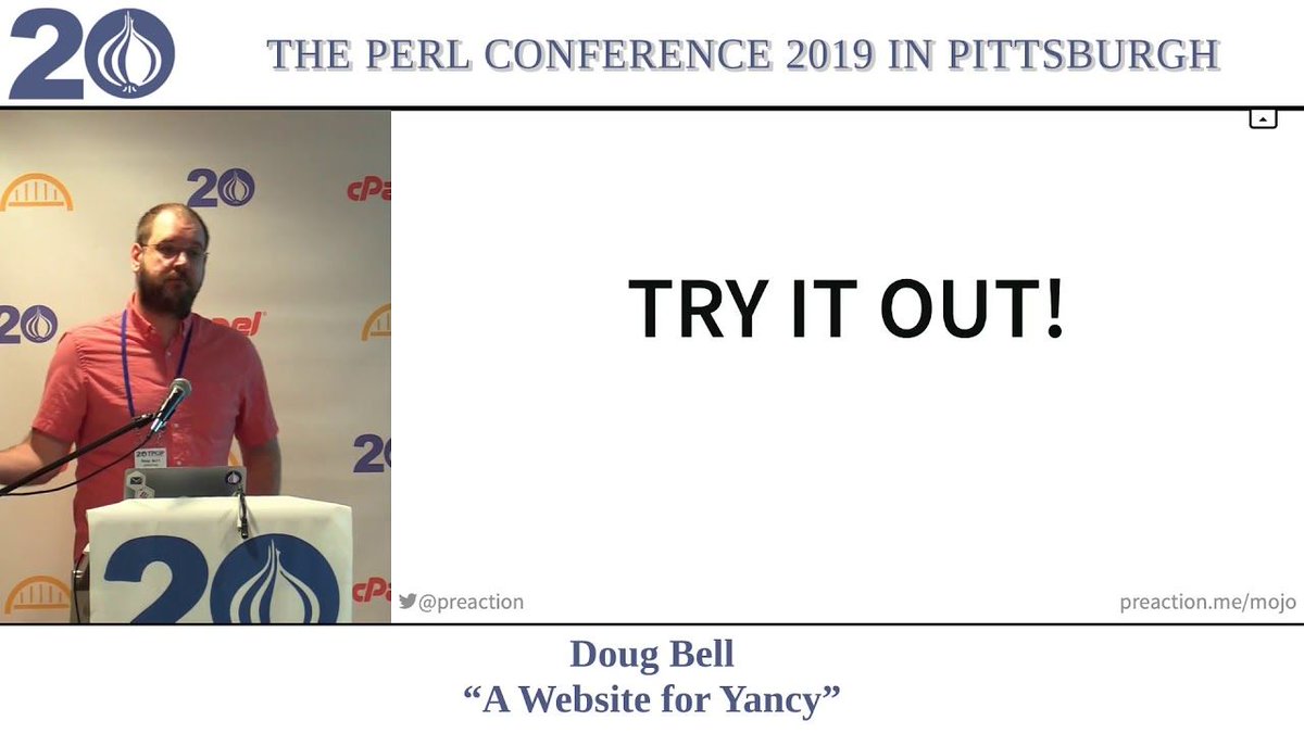 ThePerlShop's tweet image. In this Perl Conference 2019 talk Doug Bell (@preaction) shows how to create a site using Mojolicious and the Yancy CMS framework that takes Markdown and renders it in under 100 lines of code...and then exports it as static pages. #perl #mojolicious #TPCiP
buff.ly/2G7uxYE