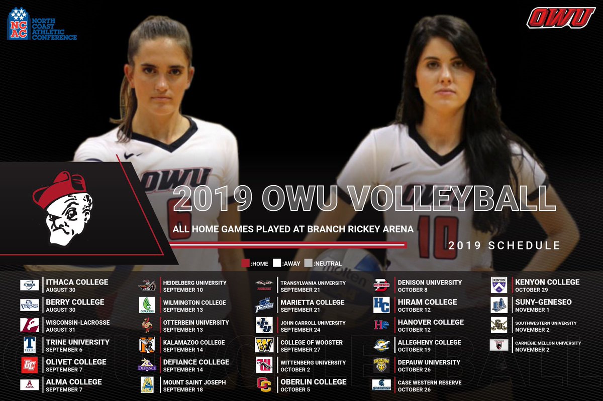 OWUVolleyball's tweet photo. We are 50 days from our season opener! 😆😆 #owuvb #2019season #rollshops #gobishops https://t.co/fD24rtKhVz