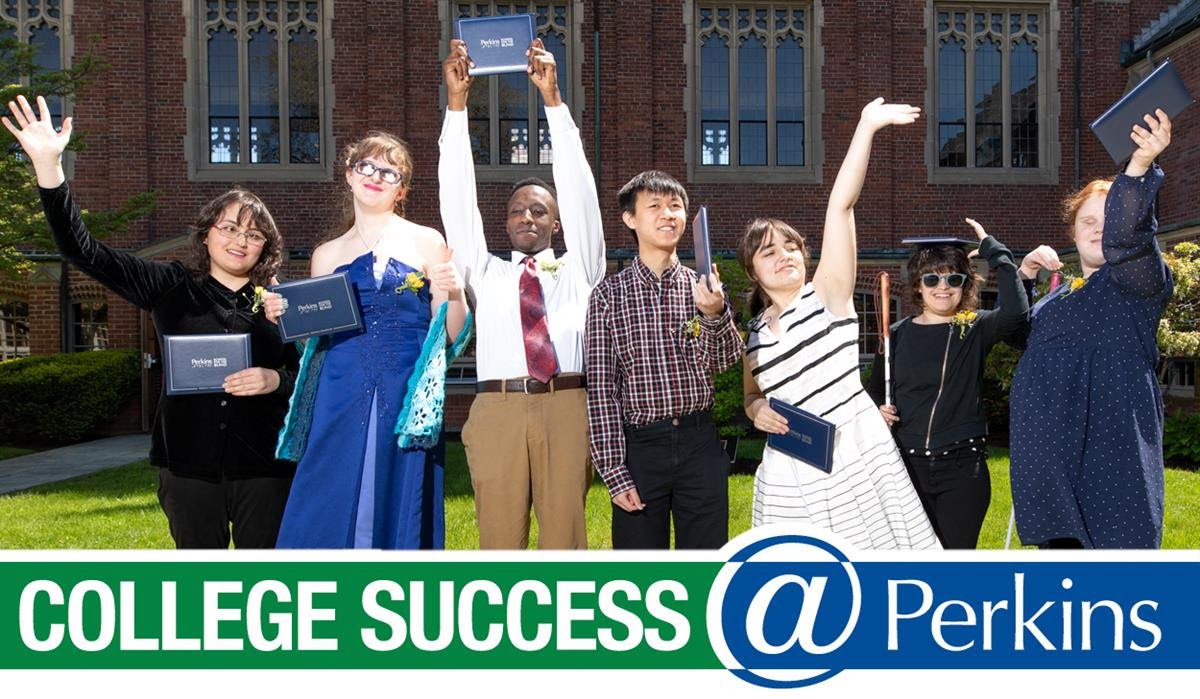 PerkinsVision's tweet image. Attending #AHEAD2019? Stop by Booth 100 to learn more about #PerkinsCollegeSuccess as a #PostSecondaryTransition option - including what the grads from our #ClassOf2019 have to say about the program.