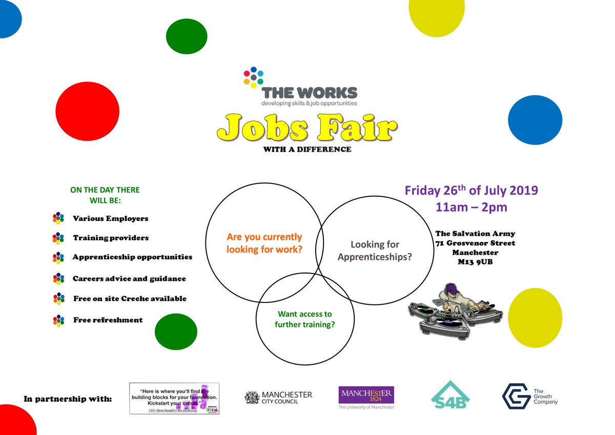 ***ARE YOU CURRENTLY LOOKING FOR WORK***
COME ON DOWN TO THE JOB FAIR ON THE 26TH JULY WHERE THERE WILL BE                                      LOTS OF DIFFERENT OPPORTUNITIES .