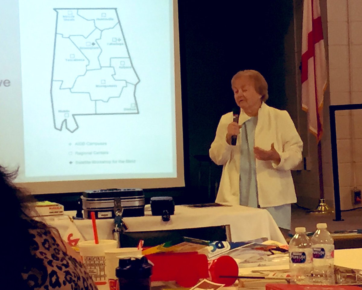 gregburden55's tweet photo. We have been so lucky this week to be hosted by AIDB and Lynne Hanner!  Our state is blessed to be on the forefront of deaf and blind instruction in Alabama. #AL200Talladega #al200 https://t.co/RLdfX70LRJ