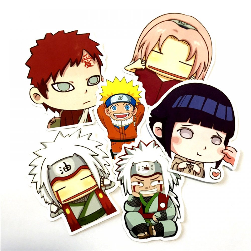 Animemerchandise 6 X Gaara Jiraiya Hinata Sakura Stickers Https