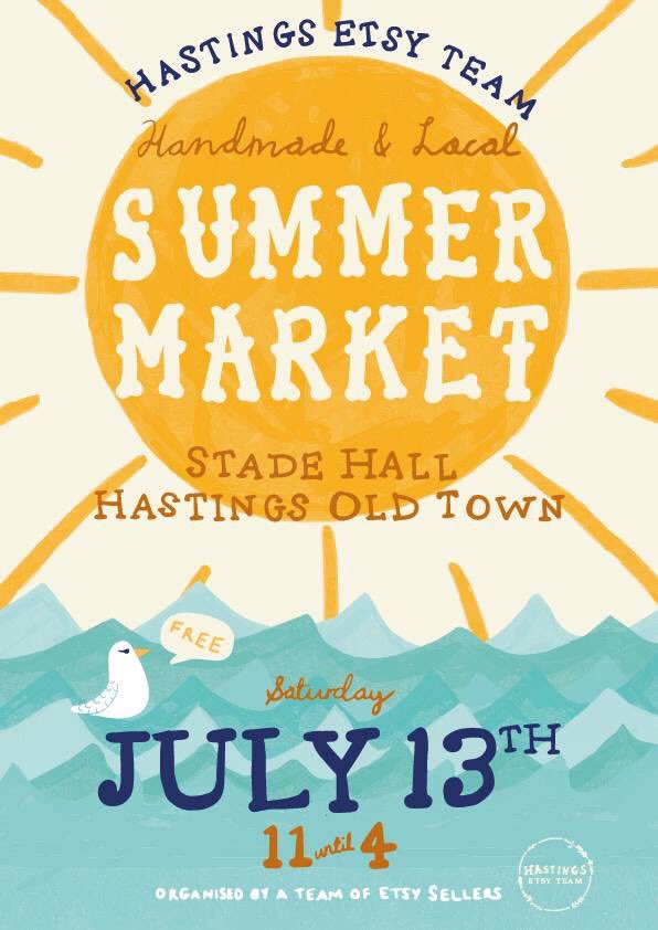 hastings_etsy's tweet image. Saturday! 
13th July, 11-4pm at the Stade Hall, Hastings Old Town (next to Jerwood Gallery). 

Lots of lovely local makers. Why not stop by and say hi?

#hastingsoldtown #hastingsetsyteam #summermarket #shoplocal #shopsmall #justacard #indiebusiness