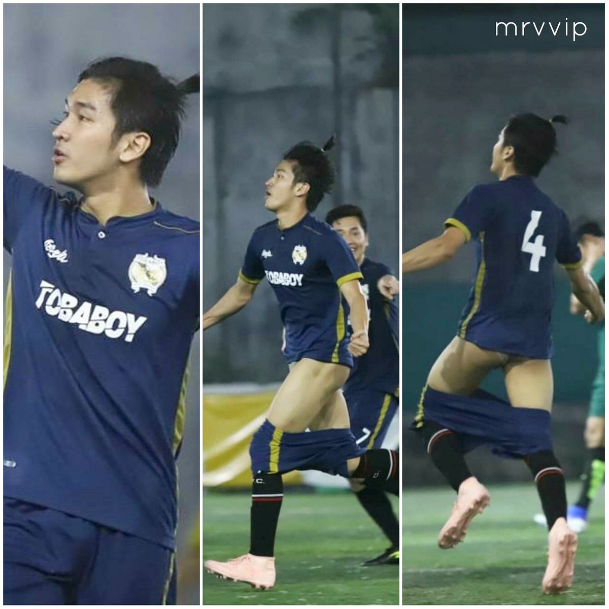 Anza Delio selebrasi buka celana waktu tanding. #selebwatch