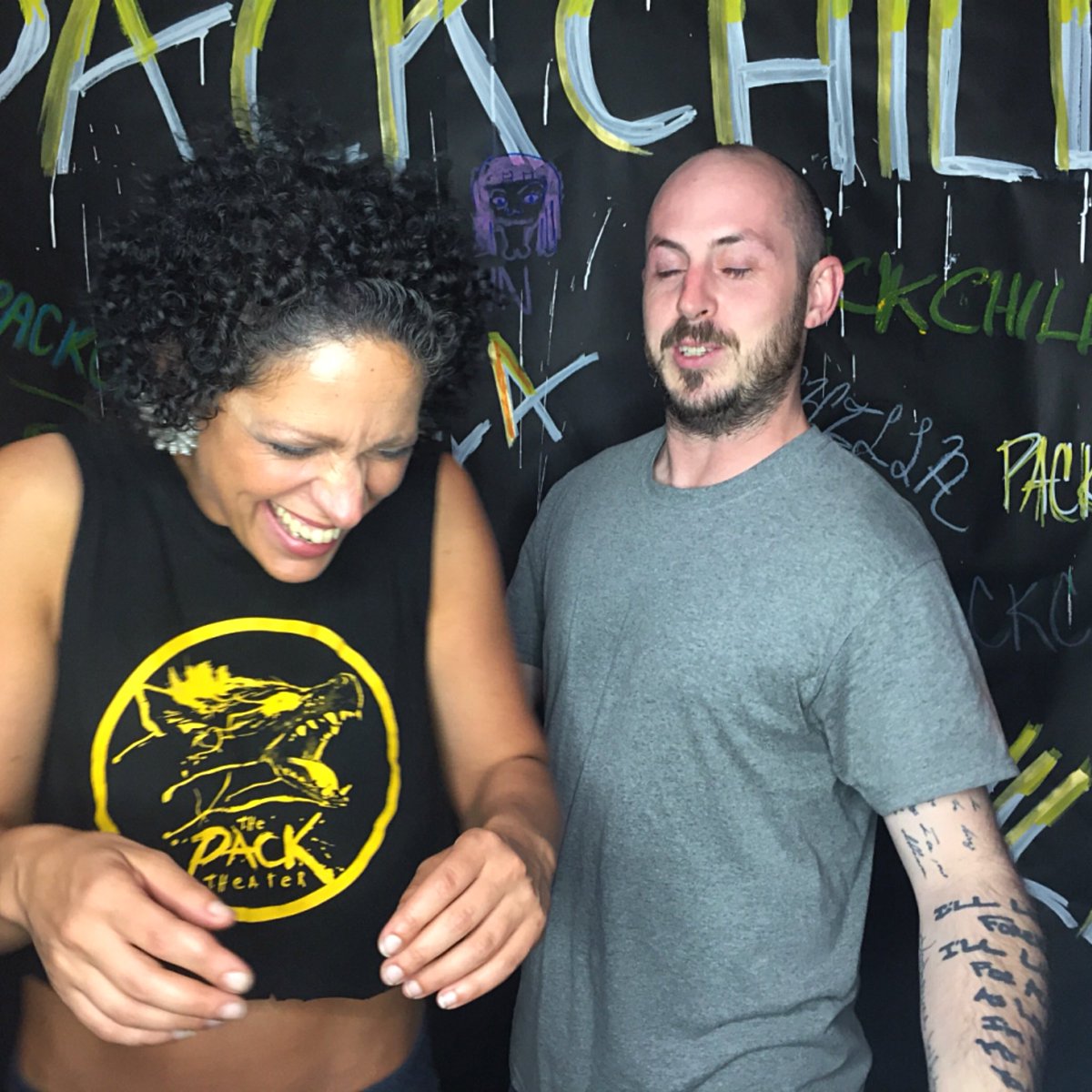 ElyssaMP's tweet photo. Throwback to that time we went delirious 'cause running a comedy theater ain't no laughing matter!
#Packchilla #ThrowbackThursday https://t.co/vxTUWlcQcH