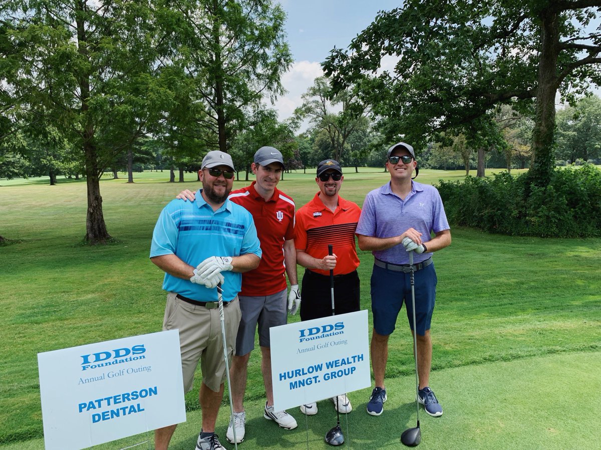 Our partners, <a href="/JohnHurlow/">John C. Hurlow</a> and @MCarson_HWMG, enjoyed a day out on the green for the @IndyDentSociety annual golf outing at Hillcrest Golf Club. We are committed to our work with dentists and enjoyed networking with other dental professionals.