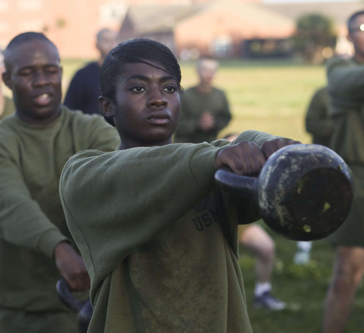 After working hard to earn the title, new Marines must continue to build their strength and prepare for victory when our Nation calls. Adequate physical fitness is necessary to defeat the opposition.