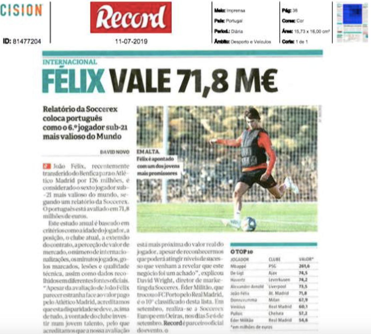 ptimesport's tweet photo. 🗞 | Gran repercusión en los medios de comunicación del @Soccerex 20 U21 by @ptimesport 2019  https://t.co/XuyT37GaOP https://t.co/BIPCybbgVB