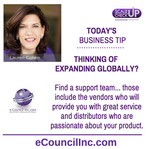 eCouncilInc's tweet photo. TODAY'S BUSINESS TIP
Find a support team... those include the vendors who will provide you with great service and distributors who are passionate about your product.
#ecouncil #businessgrowth #entrepreneur #expandbusiness #ebizcouncil #collaboration #collaborativenetwork https://t.co/As3j1oiMCN