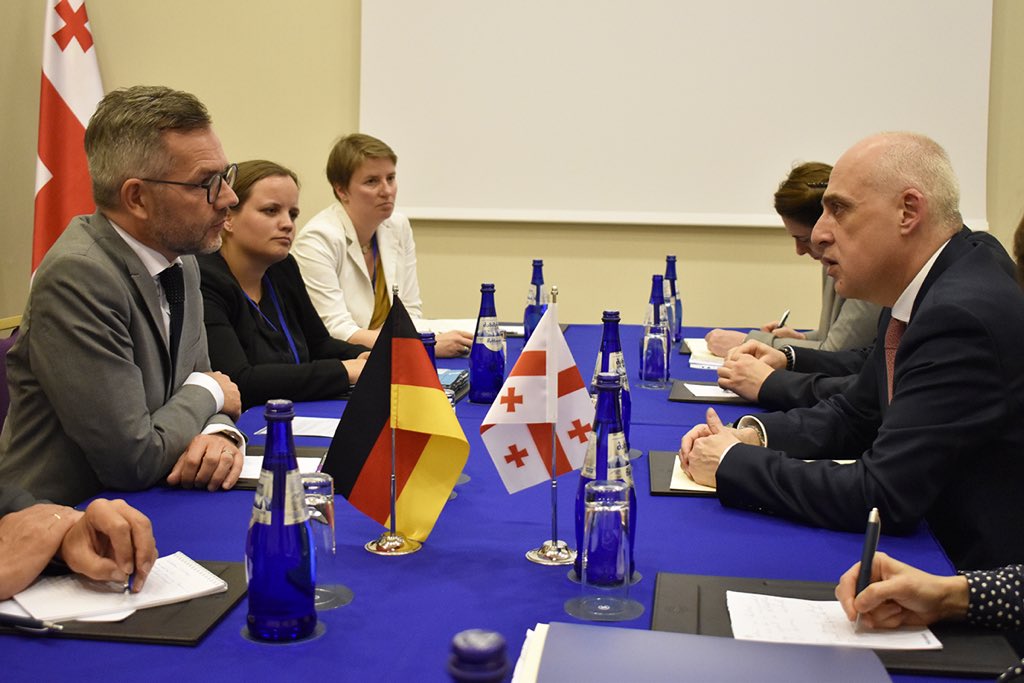 My message to the participants of #BatumiConferenceEaP10, the Foreign Minister, the Speaker of Georgian Parliament &amp; reps of civil society: democracy, rule of law, respect to minorities, anti-corruption &amp; trust are the best way to build up a bright future for #Georgia. 🇬🇪🇪🇺🇩🇪