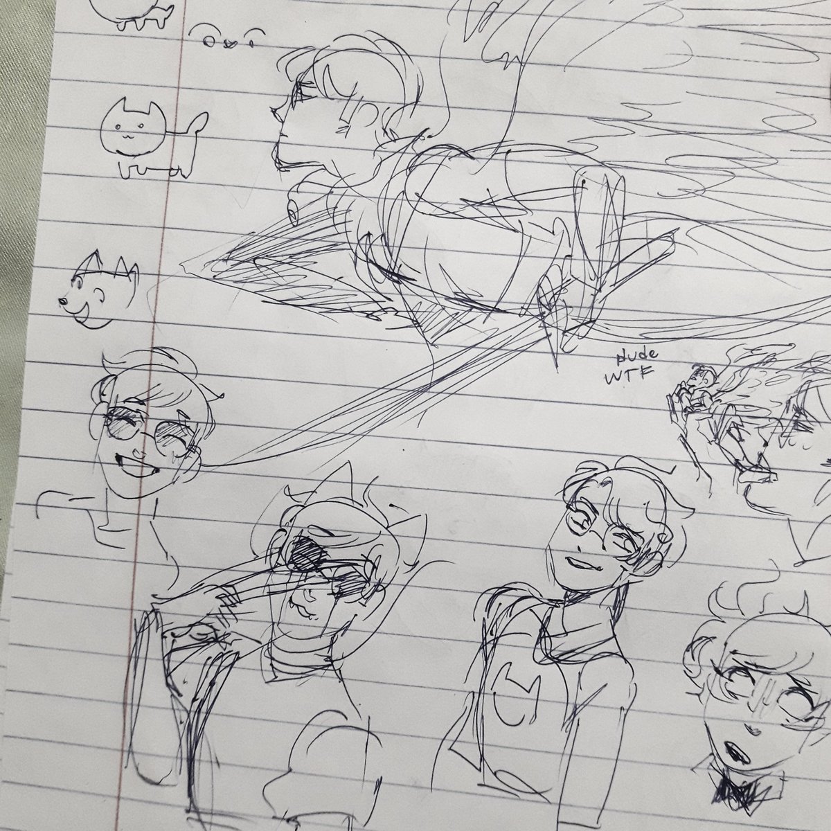 [1/3]
Random HS doodles that I was plans to *never* post it but I'm bored. So, Yeah...

please don't mind any of that.
#Homestuck #sketch 