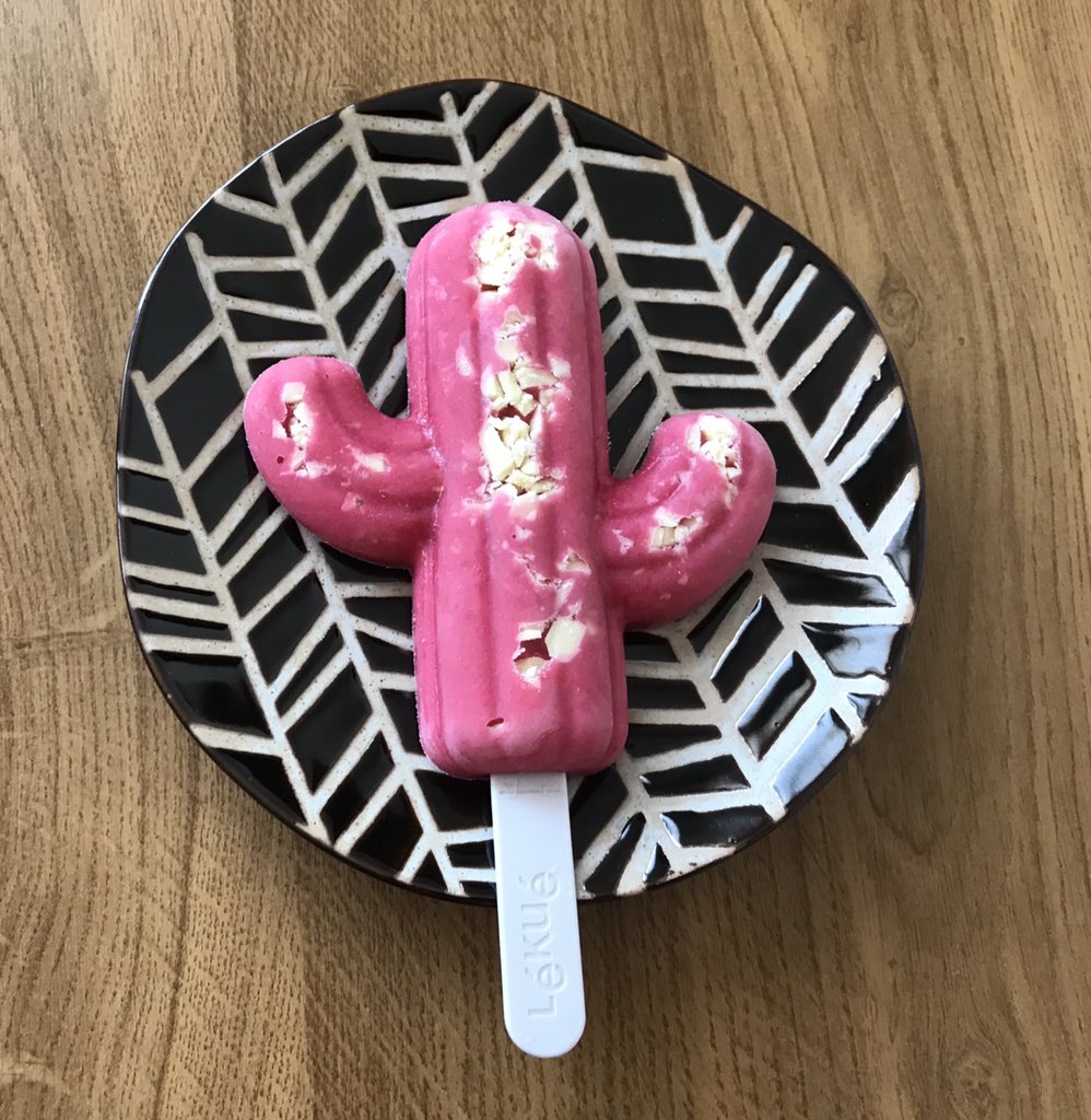 ana_foodie's tweet photo. Cactus helado de frambuesa, yogurt natural sin azúcar, miel cruda y trocitos de chocolate blanco en @LekueES 🌵Muy #VeranoStranger 🍡🍢🦹♂️👩🏻🎤⚡️💥 https://t.co/CWDiMOB0KB