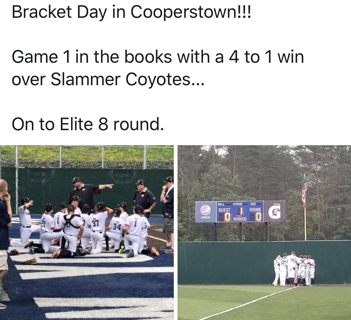 EvolutionBaseb2's tweet photo. EBA 12U still rolling in Cooperstown! https://t.co/HNulsvbmSp