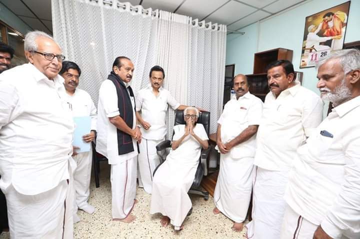 gokulsankardmk's tweet photo. 'கழக பொதுச்செயலாளர் இனமானப்பேராசிரியர் அவர்களிடம், கழகத்தின் சார்பில் மாநிலங்களவை உறுப்பினர்களாக தேர்வாகியுள்ள மதிமுக பொதுச்செயலாளர் அண்ணன் திரு. வைகோ, திரு. சண்முகம், திரு. பி.வில்சன் ஆகியோர் வாழ்த்து பெற்றனர்'
@DMKITwing
#Dmk4th!! https://t.co/AwUpUGM7Nm