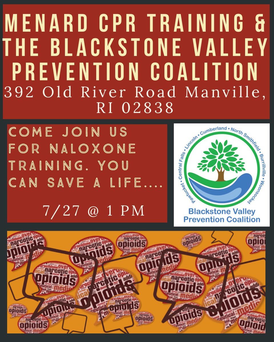 GabrielMenard6's tweet photo. @projo @ProvidenceRI Free Training to the Public, with Free Narcan after the event. Please help me spread the word. https://t.co/2JcD3Eh9Az