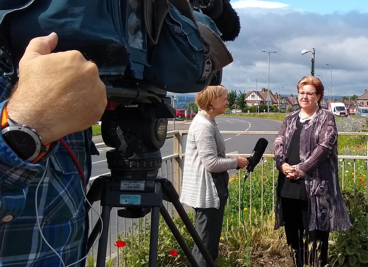 RMBCPress's tweet photo. Catch @BBCLookNorth this evening as Cllr Sarah Allen, Cabinet Member for Cleaner, Greener Communities is being interviewed about Rotherham's wonderful wildflowers. https://t.co/Rz87EsMOj7