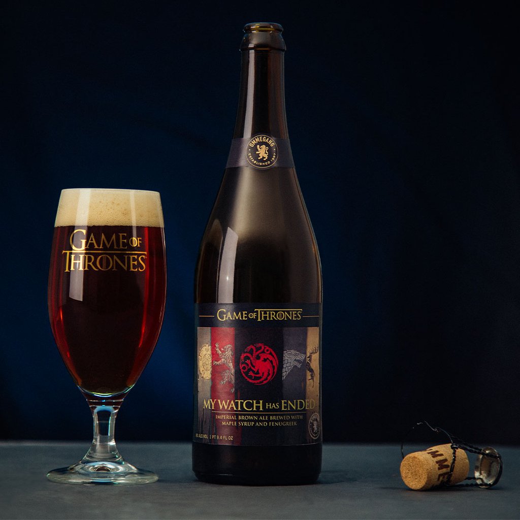 Together with <a href="/HBO/">HBO</a>, we are pleased to announce My Watch Has Ended, the 15th &amp;  final offering in our multi-year, multi-beer partnership inspired by <a href="/GameofThrones/">Game of Thrones</a>. This imperial brown ale is brewed with maple syrup &amp; fenugreek, &amp; it arrives this fall. bit.ly/MyWatchHasEnded