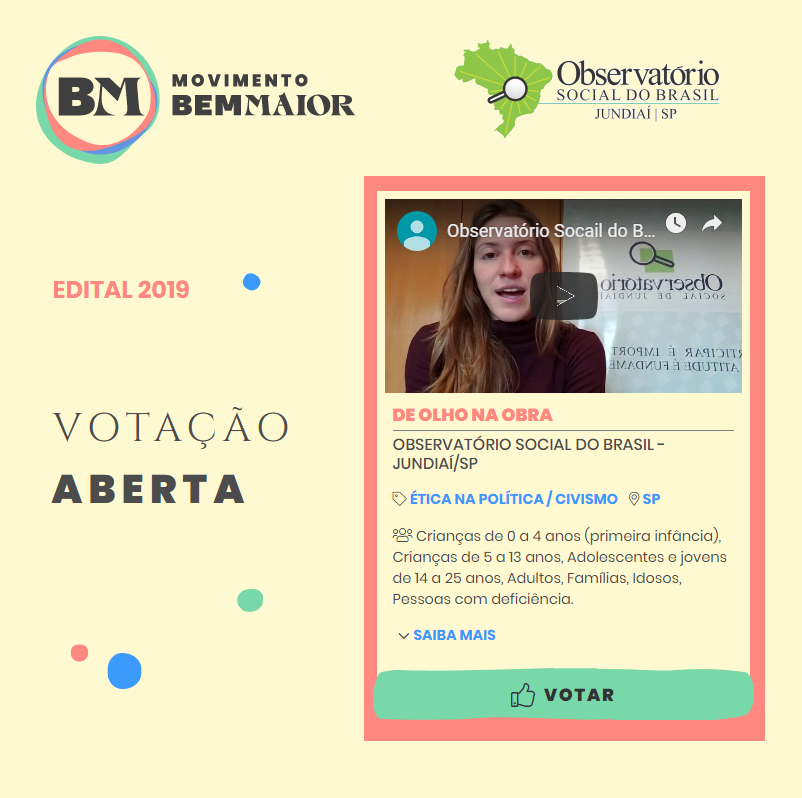 osbrasil's tweet photo. Jundiaí é o Sistema OSB, e conta com seu voto, no prêmio do Movimento Bem Maior |
Vote até o dia 14 de julho (domingo) pelo site https://t.co/VJUF05dLQB. 50 iniciativas serão escolhidas e premiadas com até R$ 100 mil cada https://t.co/5ARcvwlTBf #OSB #BemMaior #OSBJ #MBM https://t.co/Zb3ytZtPoC