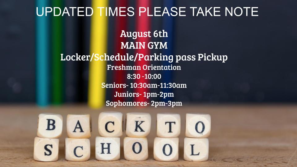 NEW TIMES PLEASE SHARE!