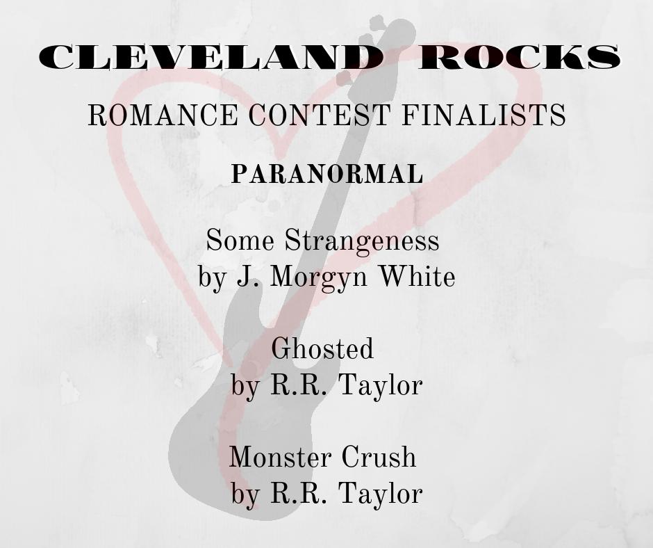 Gr8LakesFiction's tweet photo. NEORWA is excited to present our Paranormal category finalists for the Cleveland Rocks Romance Contest.
Some Strangeness by J. Morgyn White
Ghosted by R.R. Taylor
Monster Crush by R.R. Taylor https://t.co/eqbb76p0NC