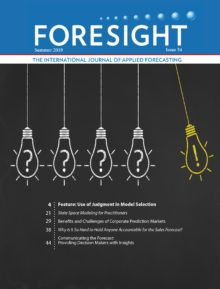 IIForecasters's tweet photo. Preview Foresight Summer 2019 issue https://t.co/x5Be4YXWGD @fotpetr #forecasting #predictionmarkets #judgementalforecasting https://t.co/hNqvcQpf0v