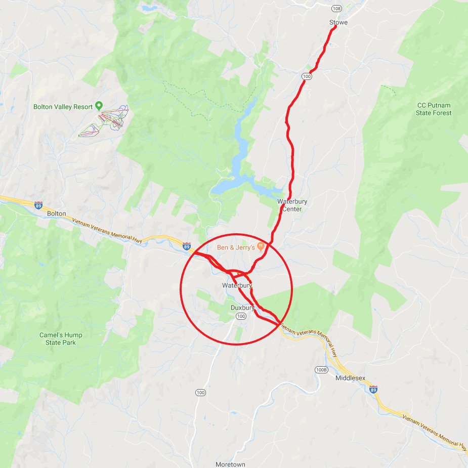 High traffic volumes are expected on I-89, Exit 10 and along VT-100 between Waterbury &amp; Stowe tomorrow afternoon/early evening.

<a href="/AOTVermont/">Vermont Agency of Transportation</a>, <a href="/VTStatePolice/">Vermont State Police</a> and town officials are collaborating with event organizers to put traffic controls in place from 3-7 p.m.