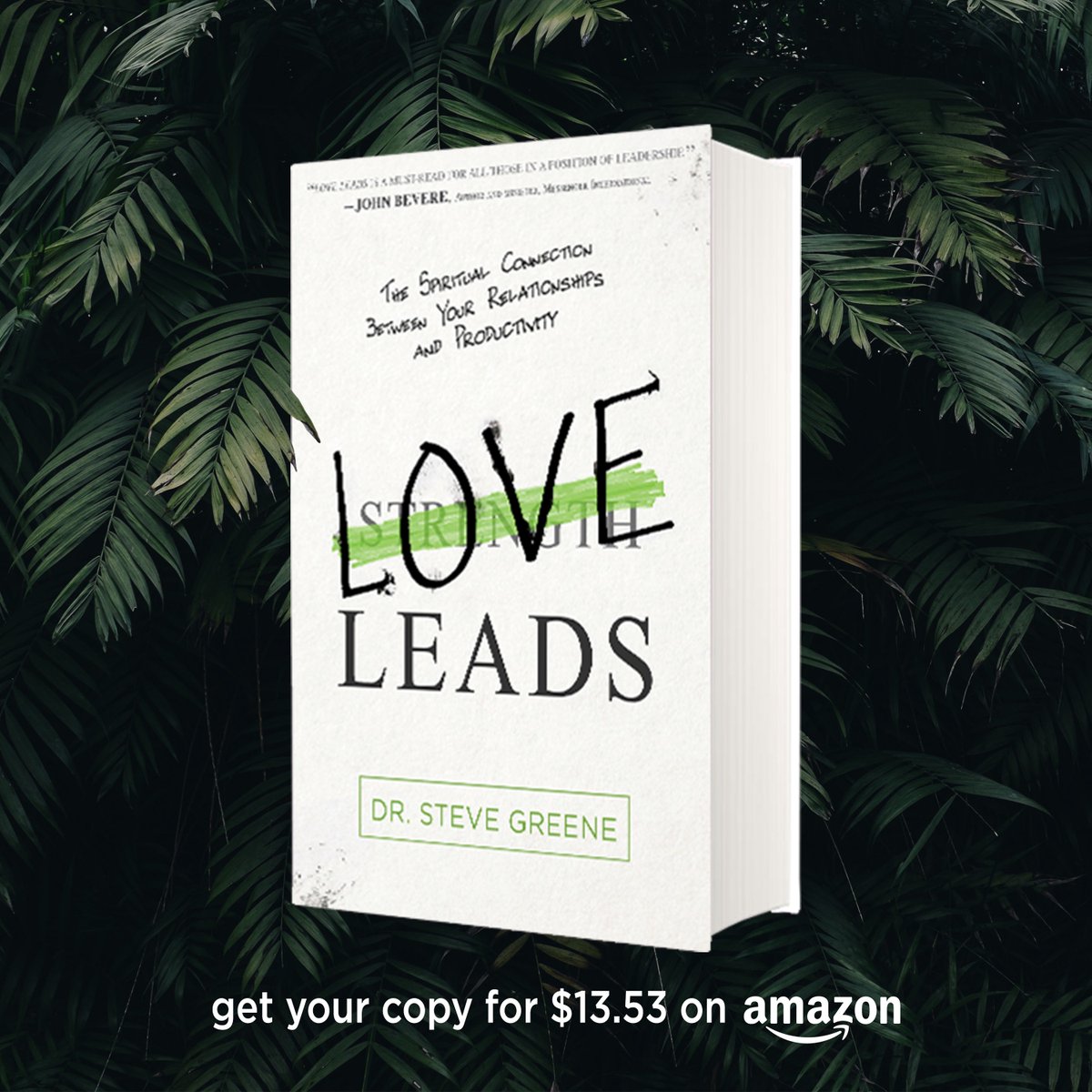 DrSteveGreene's tweet image. Thank you to everyone that left an Amazon review for my book!

Dr. Harris, "Dr. Steve lays out a revolutionary new path for those who desire to lead well. With precise language, supported by Biblical examples and personal stories..."

More info: amzn.to/2XW6RAF #loveleads