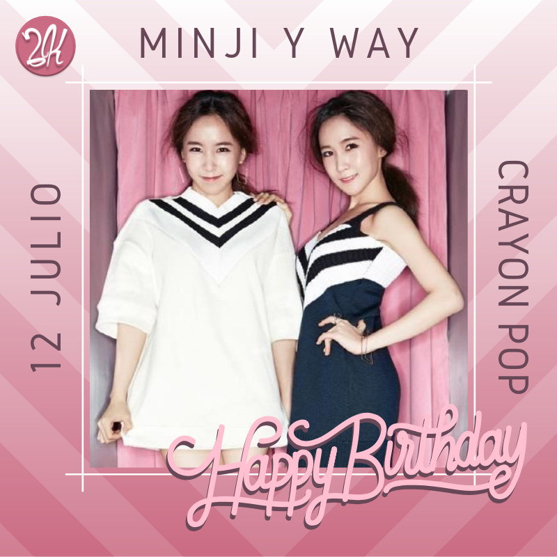 sundaekpop's tweet photo. [#HappyMinJinDay #HappyWayDay #HappyBday #kpop 🥳🎉🎁🎂]

En Corea del Sur ya es 12 de julio y las gemelas #MinJin y #Way integrantes iniciales de #CrayonPop cumplen 30 años. ¡Yeih! ¡Felicidades a las mushashas! https://t.co/CSY3NOuq34