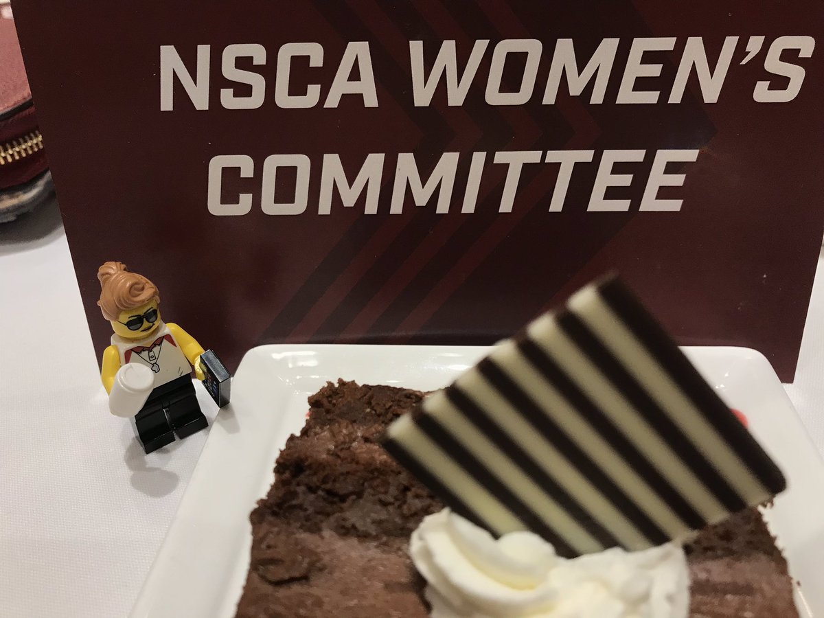 Lego_SC_Coach's tweet photo. @Lego_SC_Coach is ready to network with great women in the S&C field & have some dessert! #nscacon19 π°πͺπ§±#LEGOStrong https://t.co/a43yKeVsmT