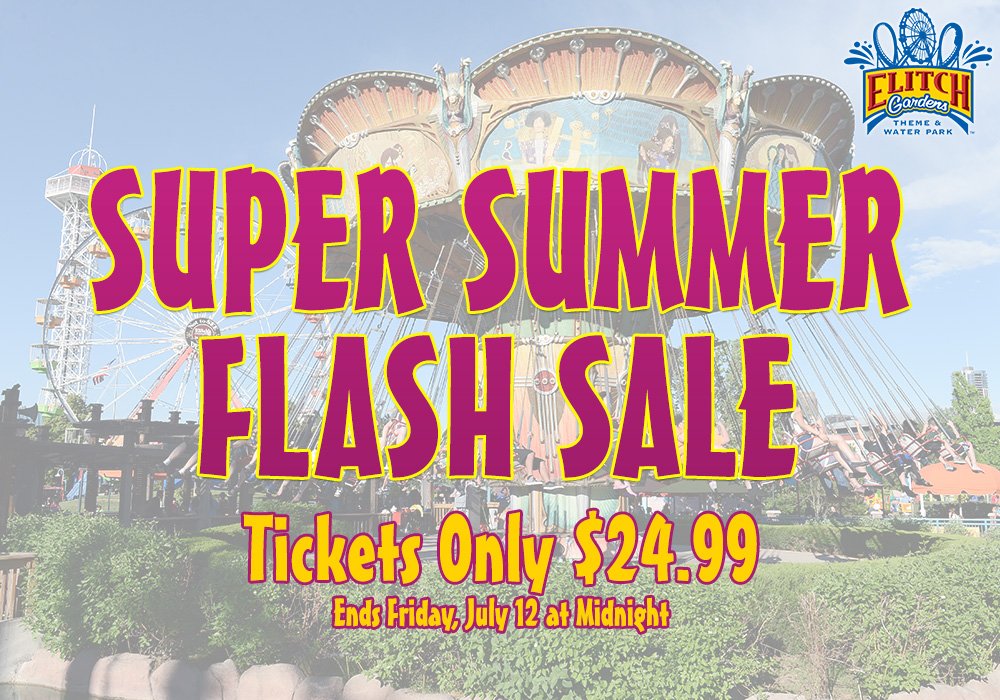 ElitchGardens's tweet photo. Tickets ONLY $24.99 for a limited time only! Get the Super Summer Flash Sale now at https://t.co/tiYUOH3sS4
Hurry, offer ends at Midnight July 12th! #ElitchGardens #ElitchFUN https://t.co/auPHHDYTfN