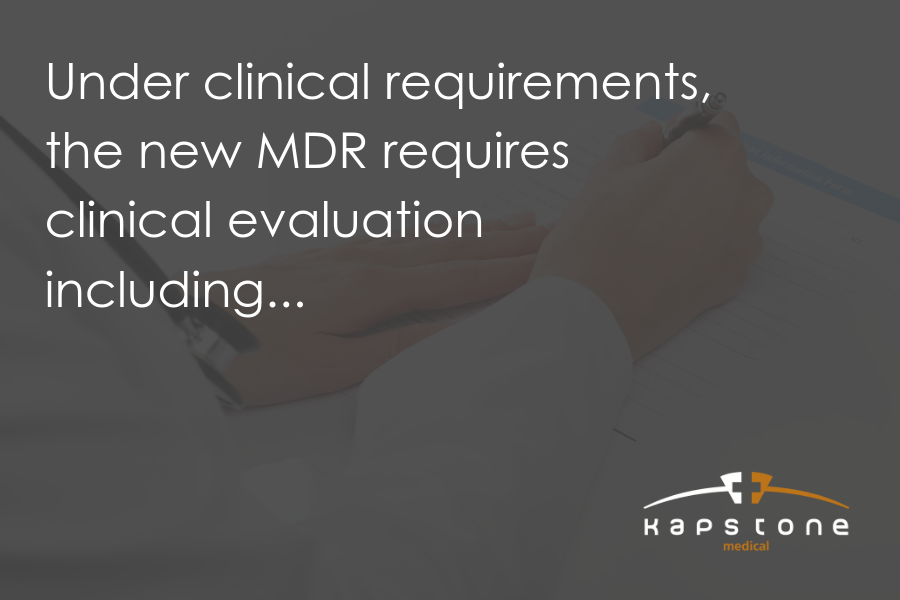 KapstoneMedical's tweet photo. Under clinical requirements, the new regulation requires clinical evaluation including the collection of clinical data readily available in the literature as well as ongoing clinical investigations. Find out more at https://t.co/3JB3HyE7BG. #medicaldevices #MDR #EUMDR https://t.co/CyBSoYIpO9