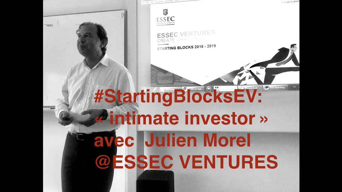 luisamaschio's tweet image. C’est parti le dernier atelier #STARTINGBLOCKSEV  @essecventures avec Julien MOREL qui présentera le #fonds EV1 de l’ @essec
