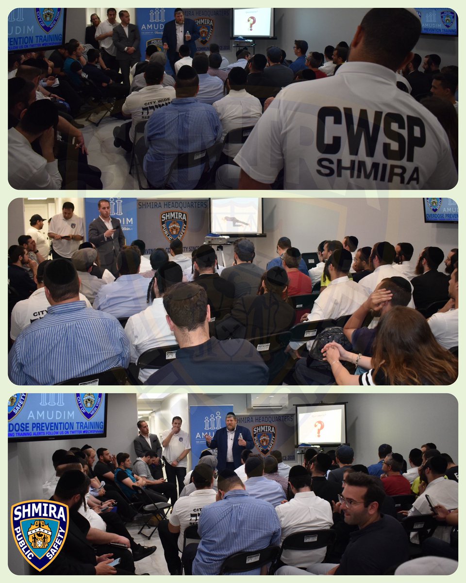 Shmira's tweet image. It was our utmost pleasure to arrange, host, and work alongside @AmudimOrg to bring this important Narcan™️ Training and Opioid Awareness Event to the community. Another 80 people walking the streets trained and ready to save lives! @NYPDCommAffairs #ChangeLives #BuildFutures